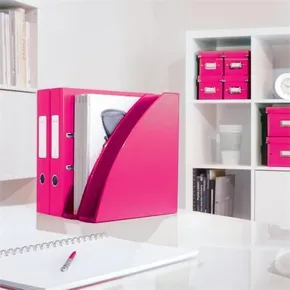 Leitz WOW A5 pad, PP, vonalas, rózsaszín